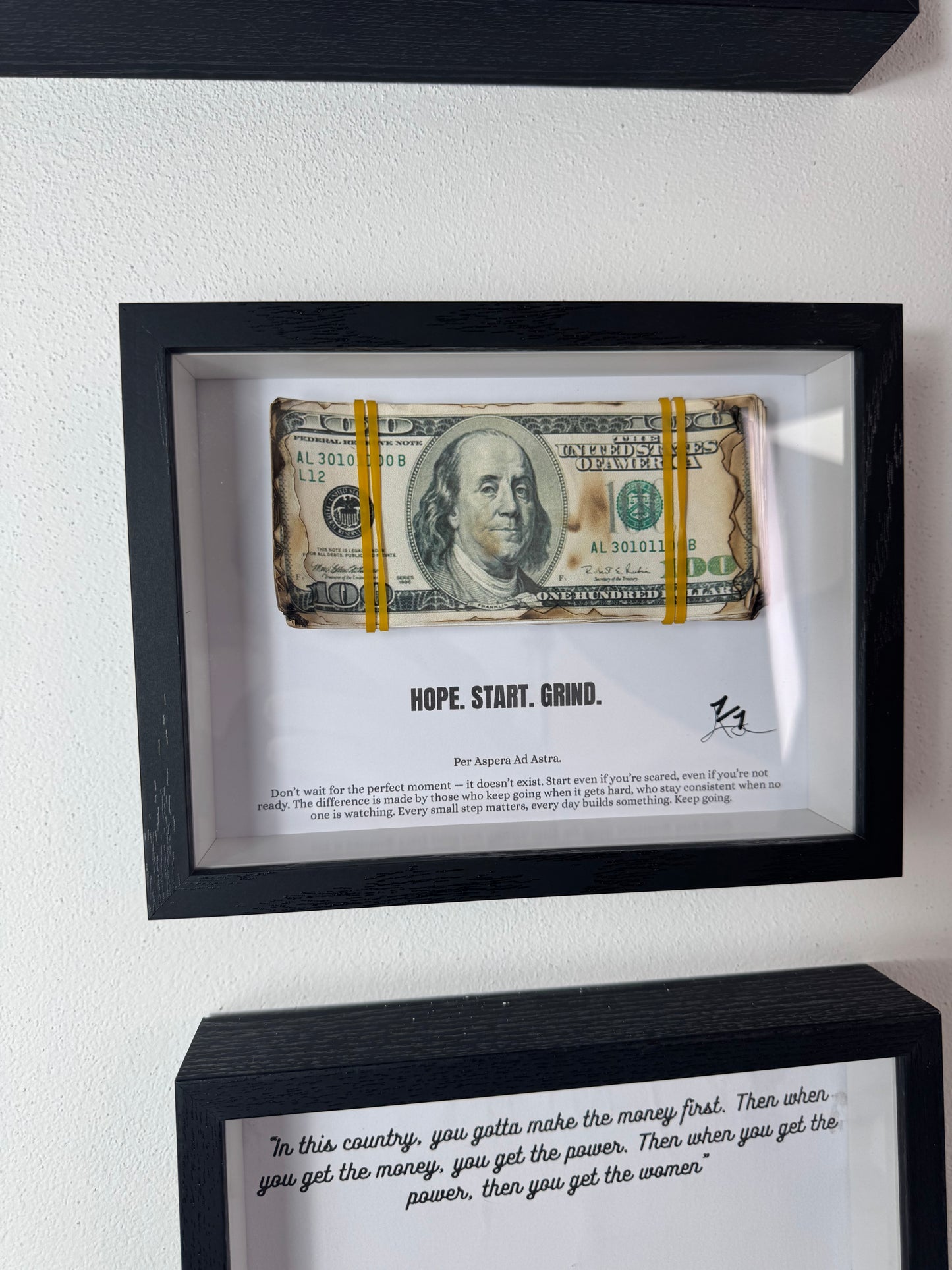 Quadro “FIRED MONEY”