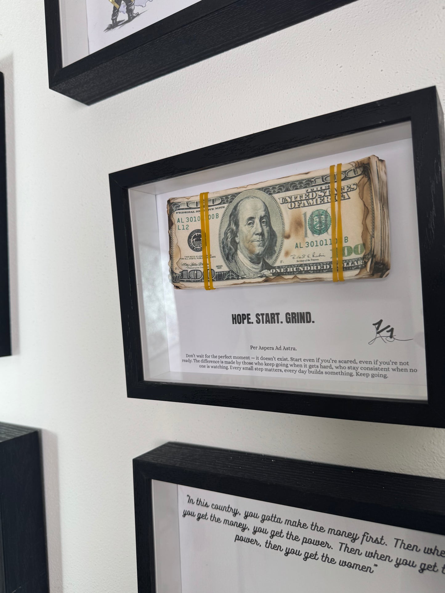 Quadro “FIRED MONEY”